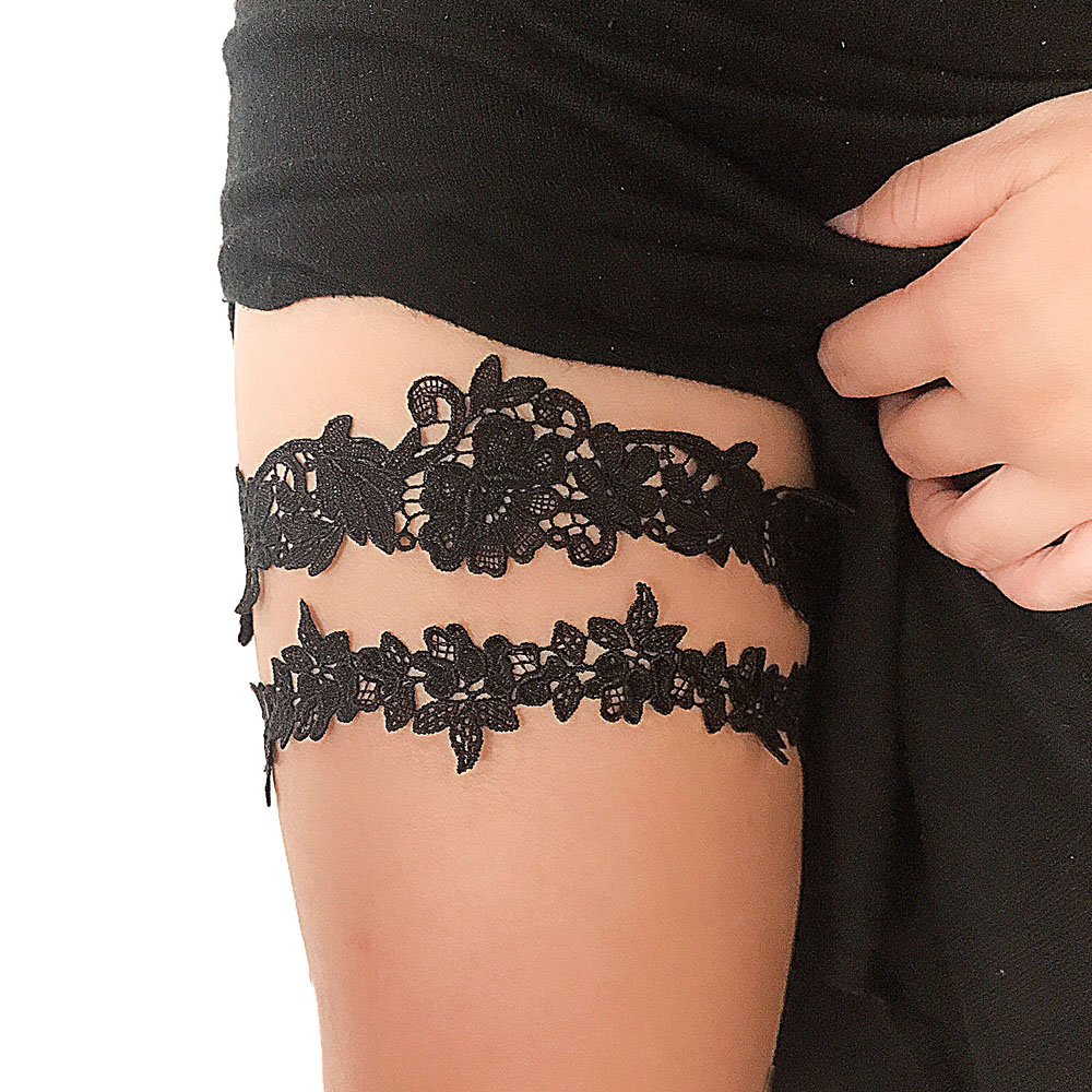 เข็มขัดถุงเท้าปักเซ็กซี่สำหรับ - Garter Belt Set บทวิจารณ์และราคา