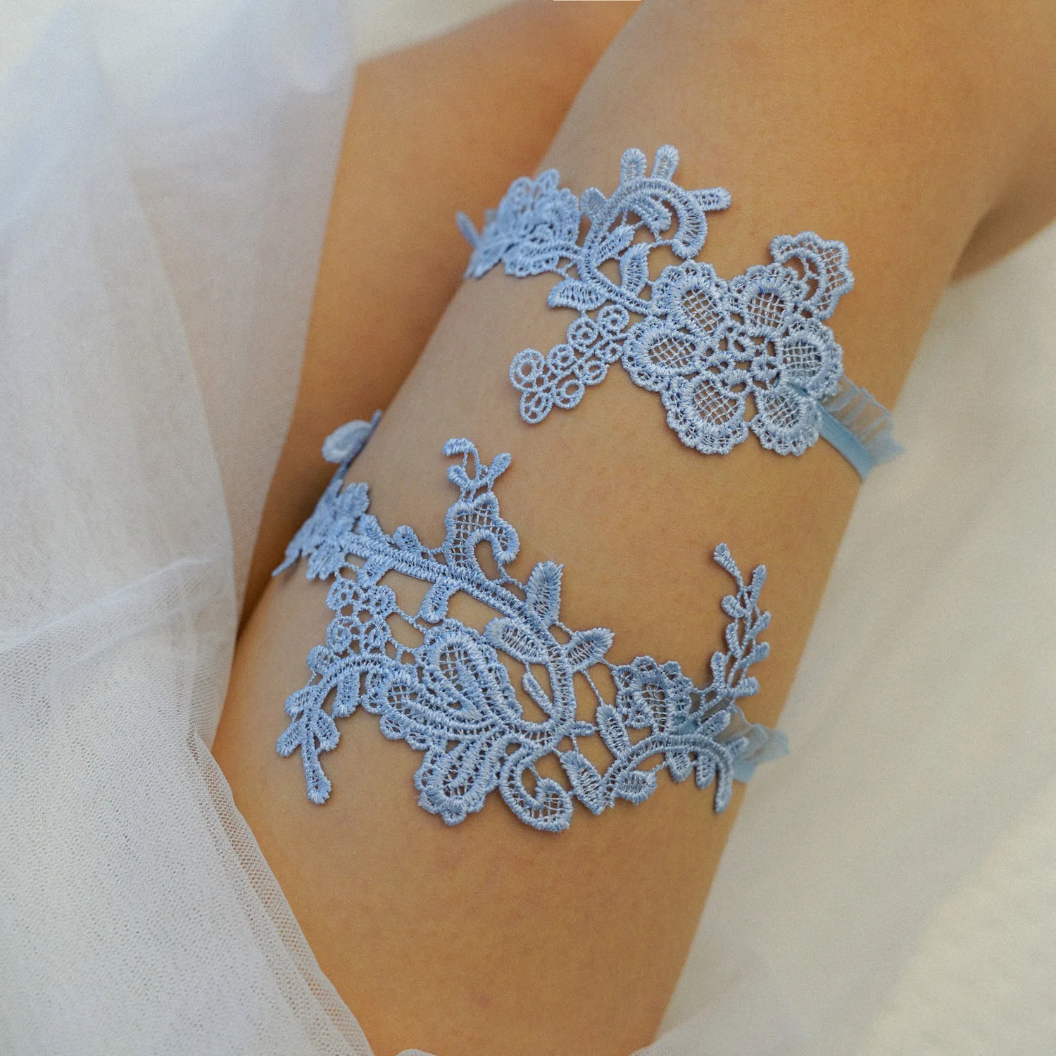 ชุดสายรัดขาเจ้าสาวสีฟ้าพร้อมลู - Garter Belt Set บทวิจารณ์และราคา