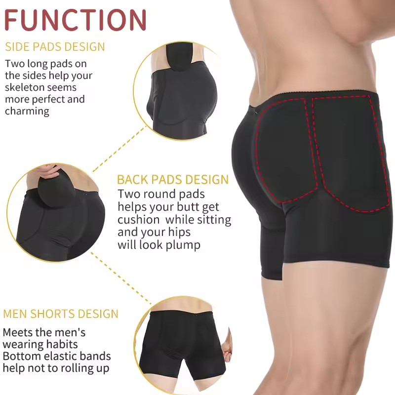 ผู้ชายเบาะสะโพก Enhancer Booty - Boyshort Underwear บทวิจารณ์และราคา