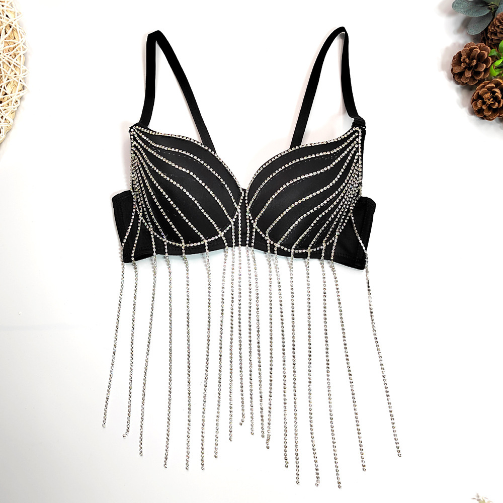 บราเกาะอกปักเลื่อมพร้อมพู่สไตล - Strapless Bra Backless บทวิจารณ์และราคา