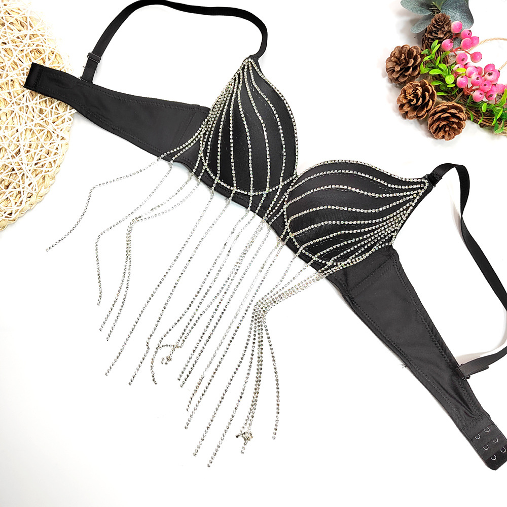 บราเกาะอกปักเลื่อมพร้อมพู่สไตล - Strapless Bra Backless บทวิจารณ์และราคา