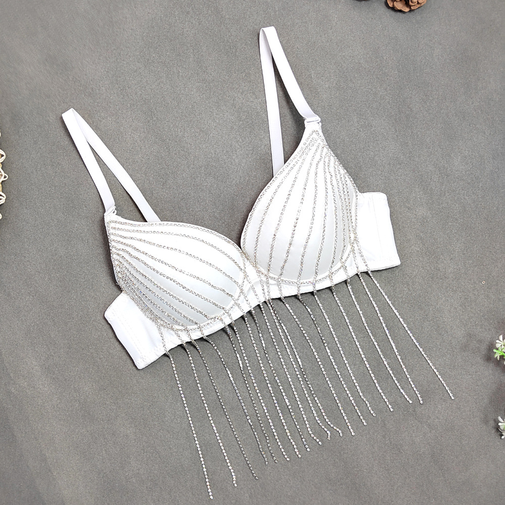 บราเกาะอกปักเลื่อมพร้อมพู่สไตล - Strapless Bra Backless บทวิจารณ์และราคา