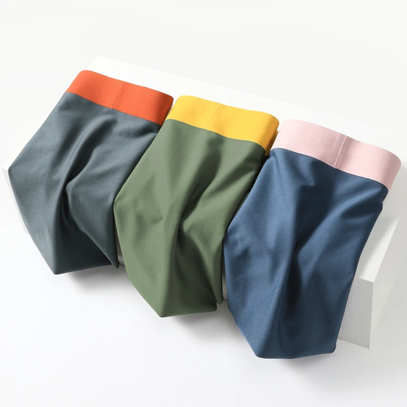 ผู้ชายผ้าไหมน้ําแข็งชุดชั้นในช - Boyshort Underwear บทวิจารณ์และราคา