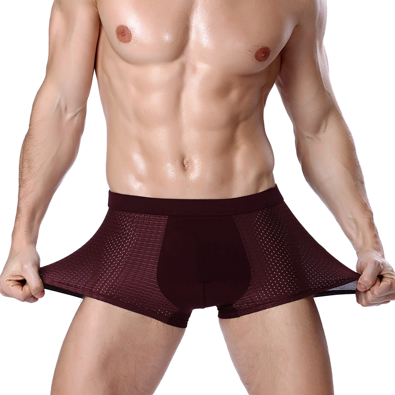 L-8XL Plus Banboo Fiber Men ชุ - Boyshort Underwear บทวิจารณ์และราคา