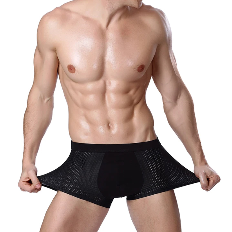 L-8XL Plus Banboo Fiber Men ชุ - Boyshort Underwear บทวิจารณ์และราคา